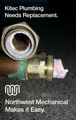 Kitec plumbing needs replacement